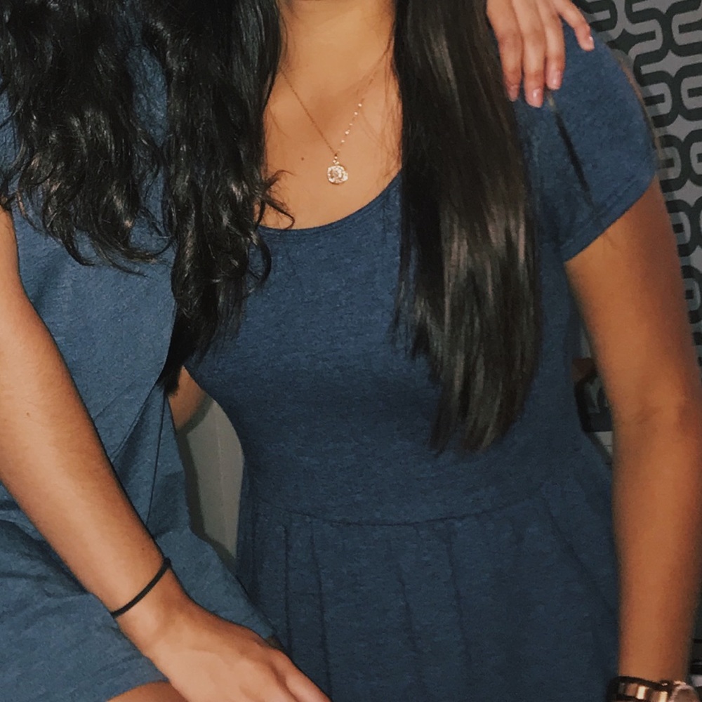 Blue dress